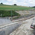 DSC12438  Début de la tranchée et voie en direction de l'ancien tunnel