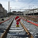 P1000826  Pour que les travaux puissent fonctionner, il faut parfois que les trains s'arrêtent