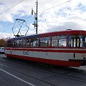 DSC20584  Les trams de la série 55xx sont des Tatra utilisés soit pour les courses école, soit pour l'entretien. Celle-ci est une course école sur Most Legií