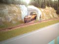 Re 4/4 BLS &agrave; la sortie du tunnel