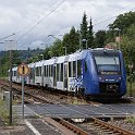 DSC19385  Il est suprenant de voir une automotrice diesel sur une ligne électrifiée... c'est ça aussi la libéralisation du trafic de voyageurs en Allemagne...