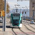 IMG 0504  Tram de la ligne T4  Estació de Sant Adrià ↔ Ciutadella Vila Olímpica arrivant à Port Forum