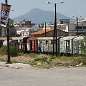 DSC24156  Wagons et voitures à l'ancienne gare de Corinthe