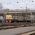 DSC24394  Les rames ER2 sont utilisées sur éles lignes électrifées dr éla banlieue de Riga