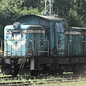 Une locomotive de manoeuvre tpe SM42 en livrée d'origine