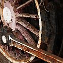 Détail de la rouille sur une roue