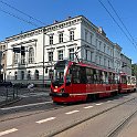 Les trams de Katowice vont bien au-delà de la ville. Il s'agit en fait des tramways de haute Silésie. Ici une rame de type Moderus Alfa