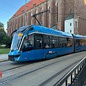 Un Moderus Gamma, une des rames les plus récentes des tramways de Wrocklaw