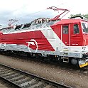 Interrail23 059  Locomotive pour trains rapides de la série 361 à Bratislava Hlavna. Il s'agit d'une modernisation et évolution de la série E499 des chemins de fer tchécoslovaques.