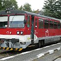 Interrail23 121  La 812 014-3 effectuait ce jour les navettes entre Tatranská Lomnica et Poprad-Tatry
