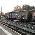 IMG 6203  Eaos CFF sur bogies porteurs MBC à Morges. Transport de bettraves.