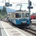 CH MOB ABDe88 Montreux  L'ABDe 8/8 manoeuvre sa rame dans les voies de dépôts.