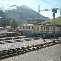 CH MOB Zweisimmen04  Anciennes automotrices à Zweisimmen (l'ex-Biasca-Aquarossa et une de la série 3000)