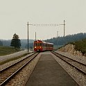 LaGivrine  Arrivée d'un train à la Givrine