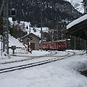 DSCF8349  Arrivée du train des lugeurs à Bergün