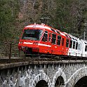 DSC27174  Sur le viaduc des gorges du Triège. Sur RailOne, vous verrez une vidéo au drône du passage sur le viaduc