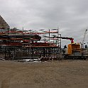 Passerelle en construction