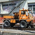 CH RBS ittigen06  Travaux de doublement de la voie entre Worblaufen et Papiermühle, Petit engin de chantier